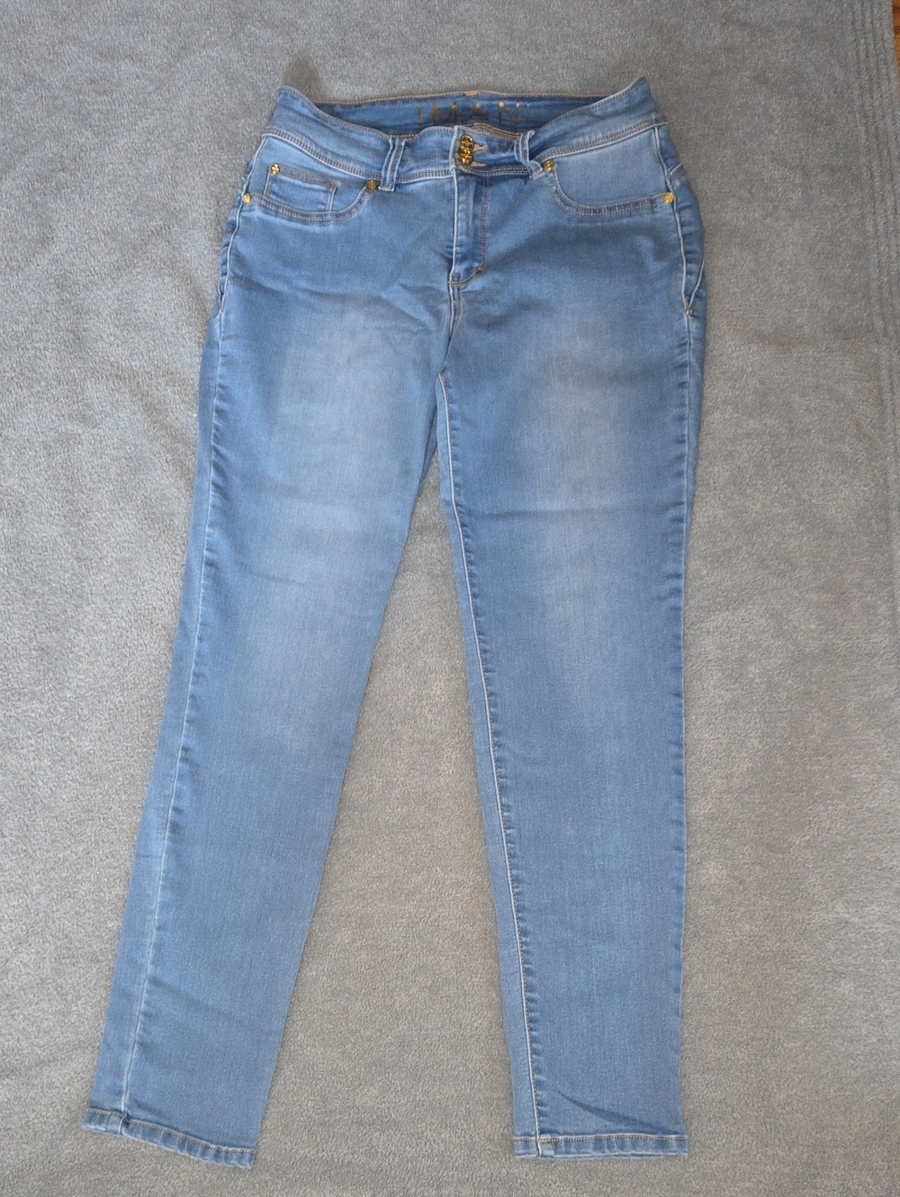 IMAN Light Blue Skinny Jeans 10